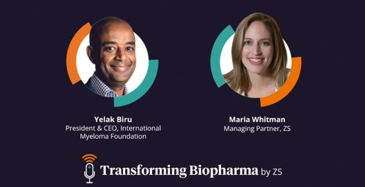 Transforming Biopharma podcast with Host Maria Whitman and Guest Yelak Biru