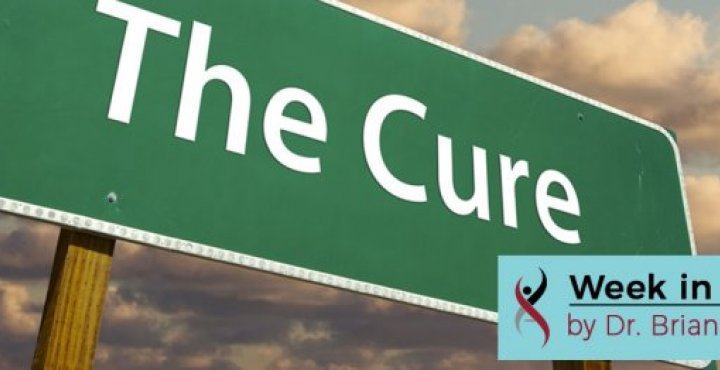 Highway sign with the word "cure"